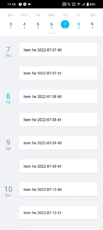 Agenda Calendar Preview