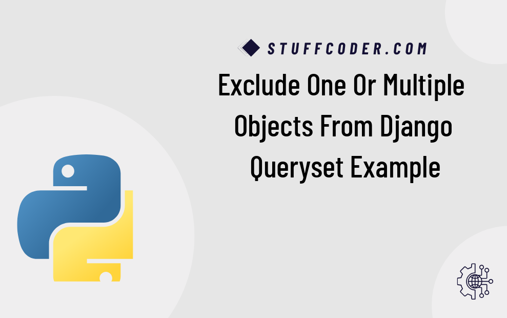 Django exclude queryset example